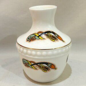 VTG Royal Tara Book of Kells Fine Bone China Mini Bud Vase 3.5" Zoomorphic Snake